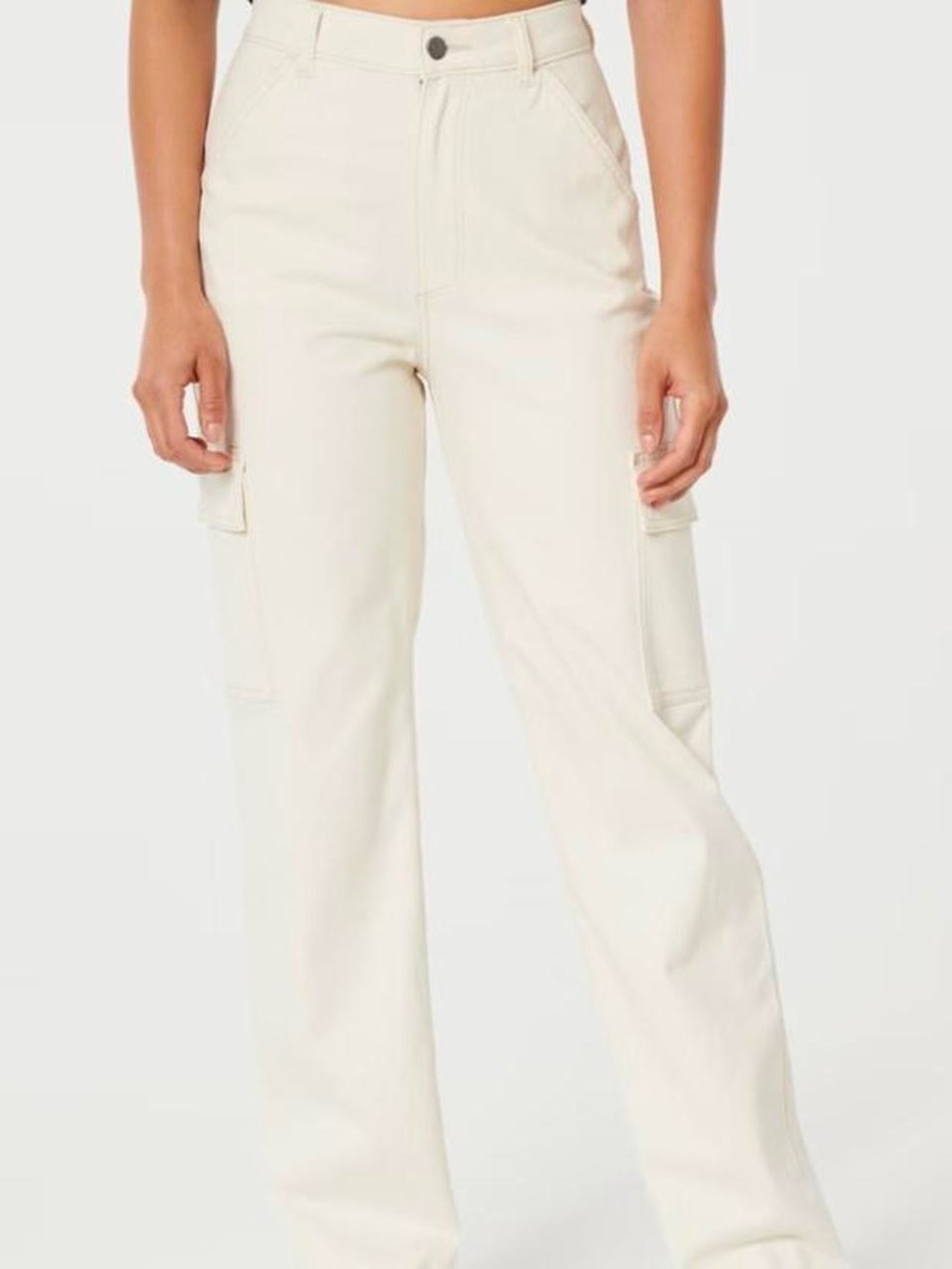 Hollister ultra high-rise pant cream